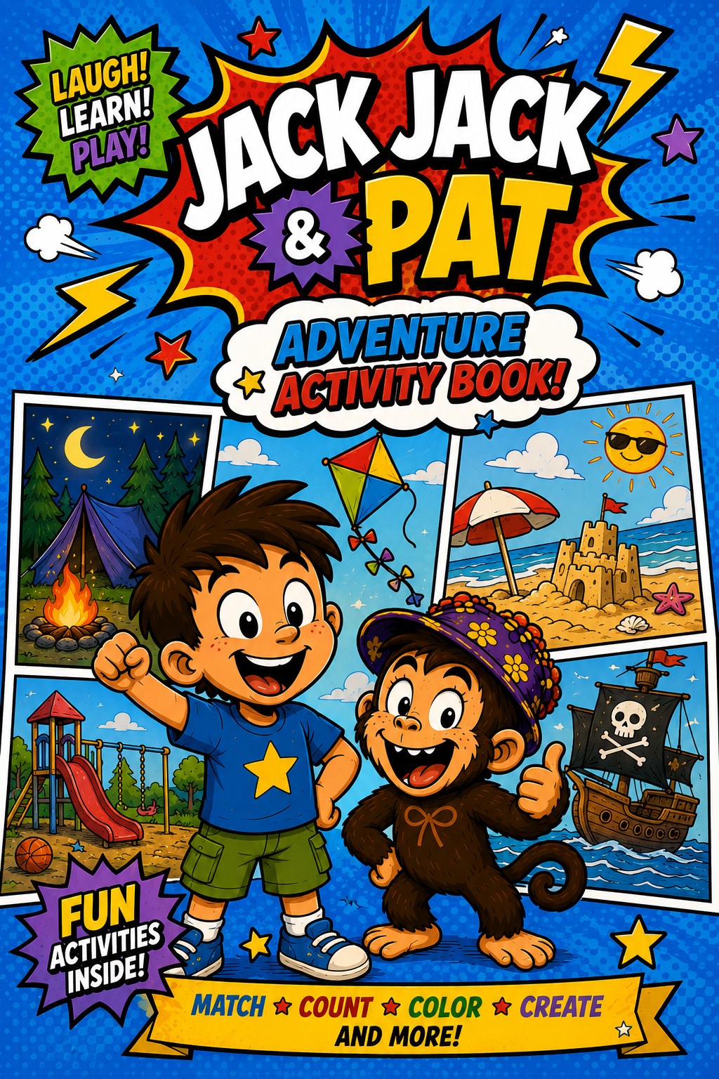 Jack Jack & Pat Adventure Activity Book cover