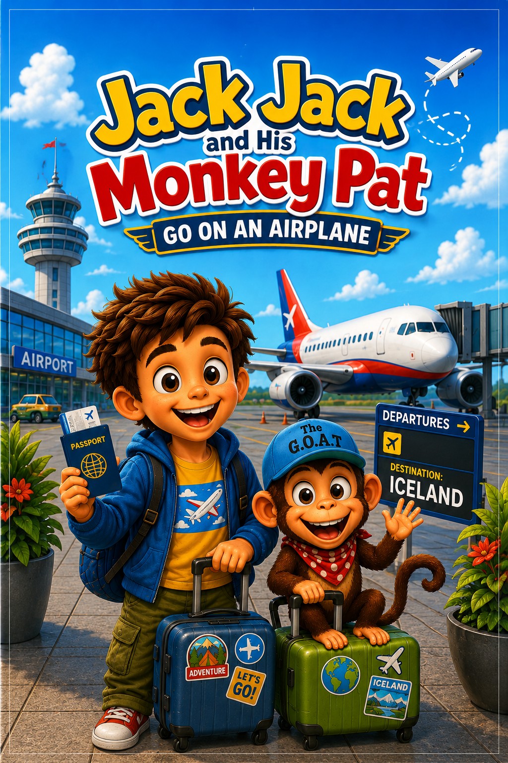 Jack Jack and His Monkey Pat Go on an Airplane cover