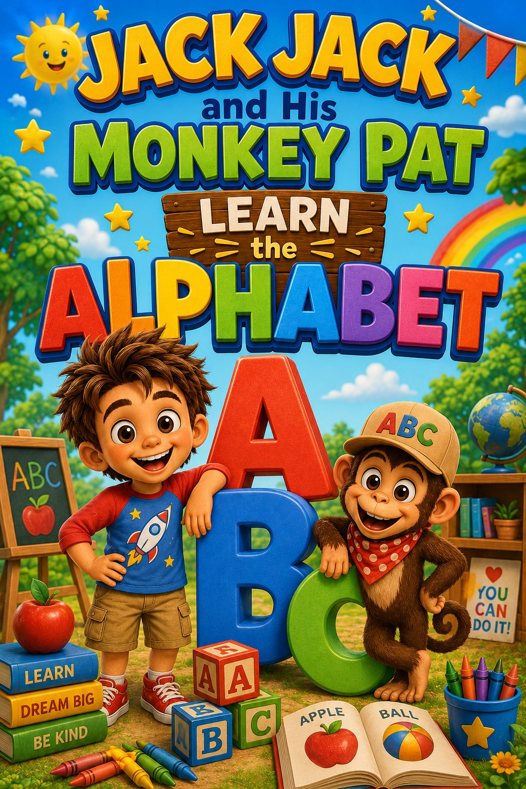 Jack Jack and His Monkey Pat Learn the Alphabet cover