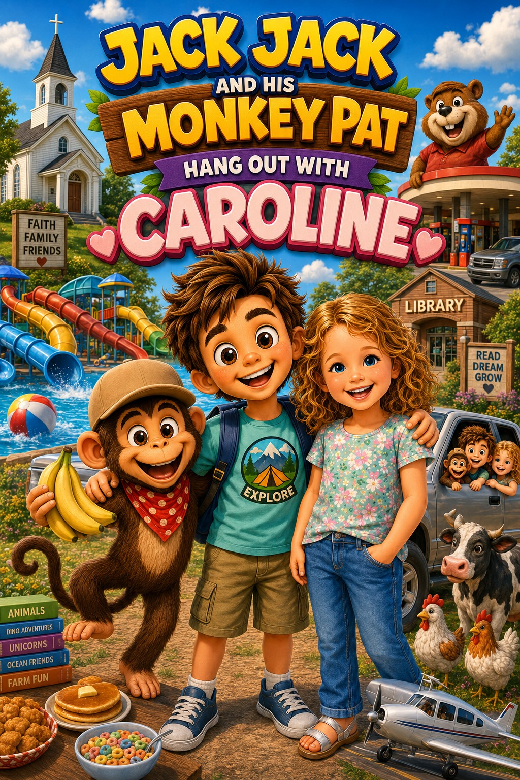 Jack Jack and His Monkey Pat Hang Out with Caroline cover