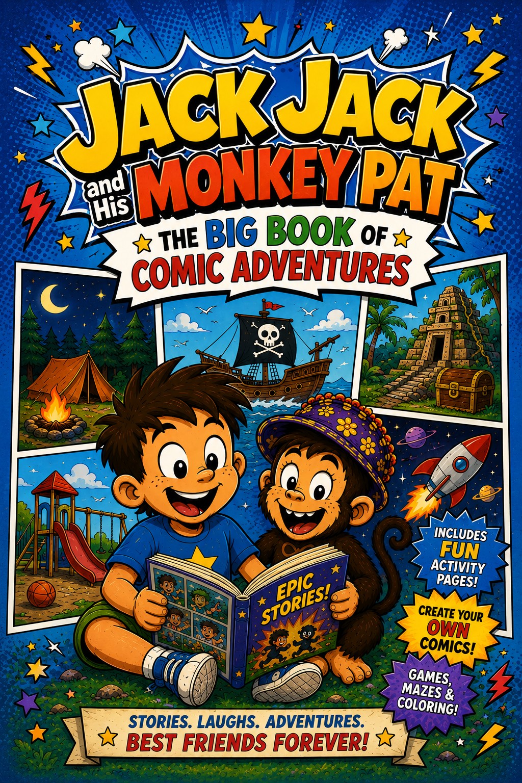 Jack Jack and His Monkey Pat: The Big Book of Comic Adventures cover