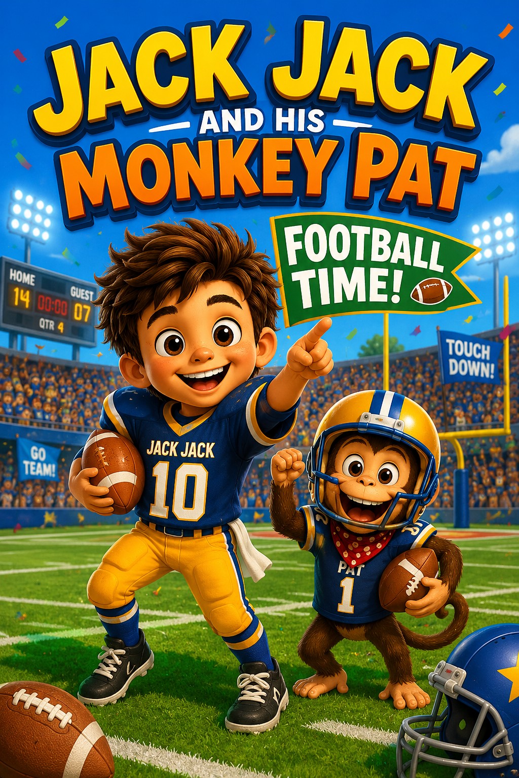 Jack Jack and His Monkey Pat: Football Time! cover