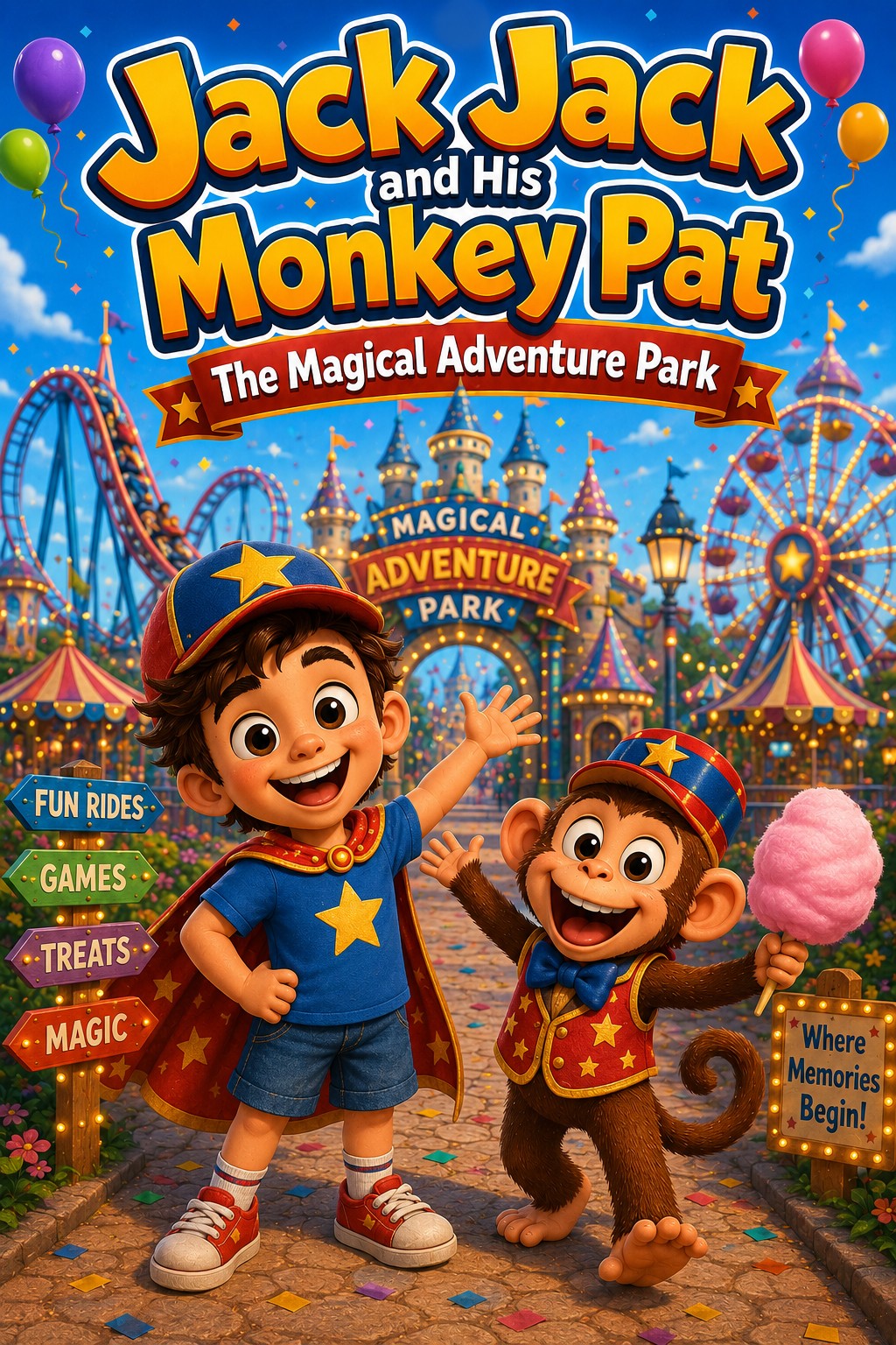 Jack Jack and His Monkey Pat: The Magical Adventure Park cover