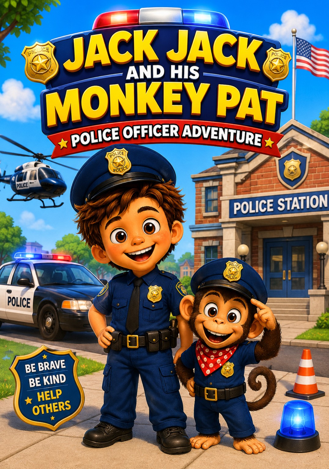 Jack Jack and His Monkey Pat: Police Officer Adventure cover