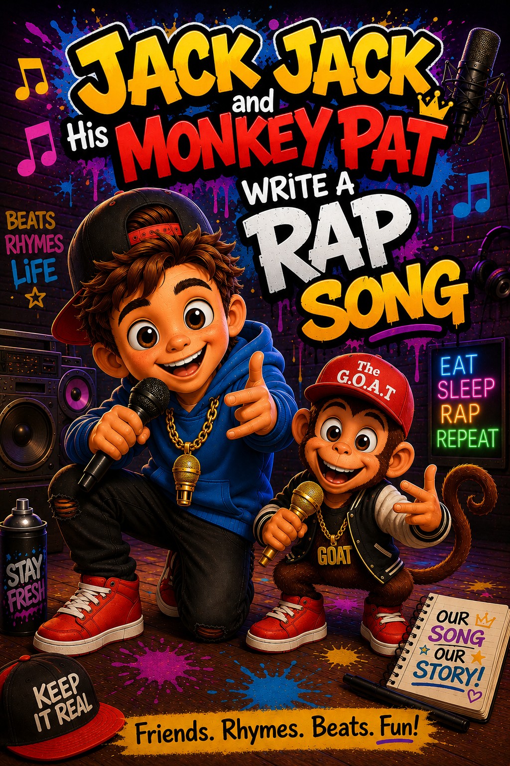 Jack Jack and His Monkey Pat Write a Rap Song cover