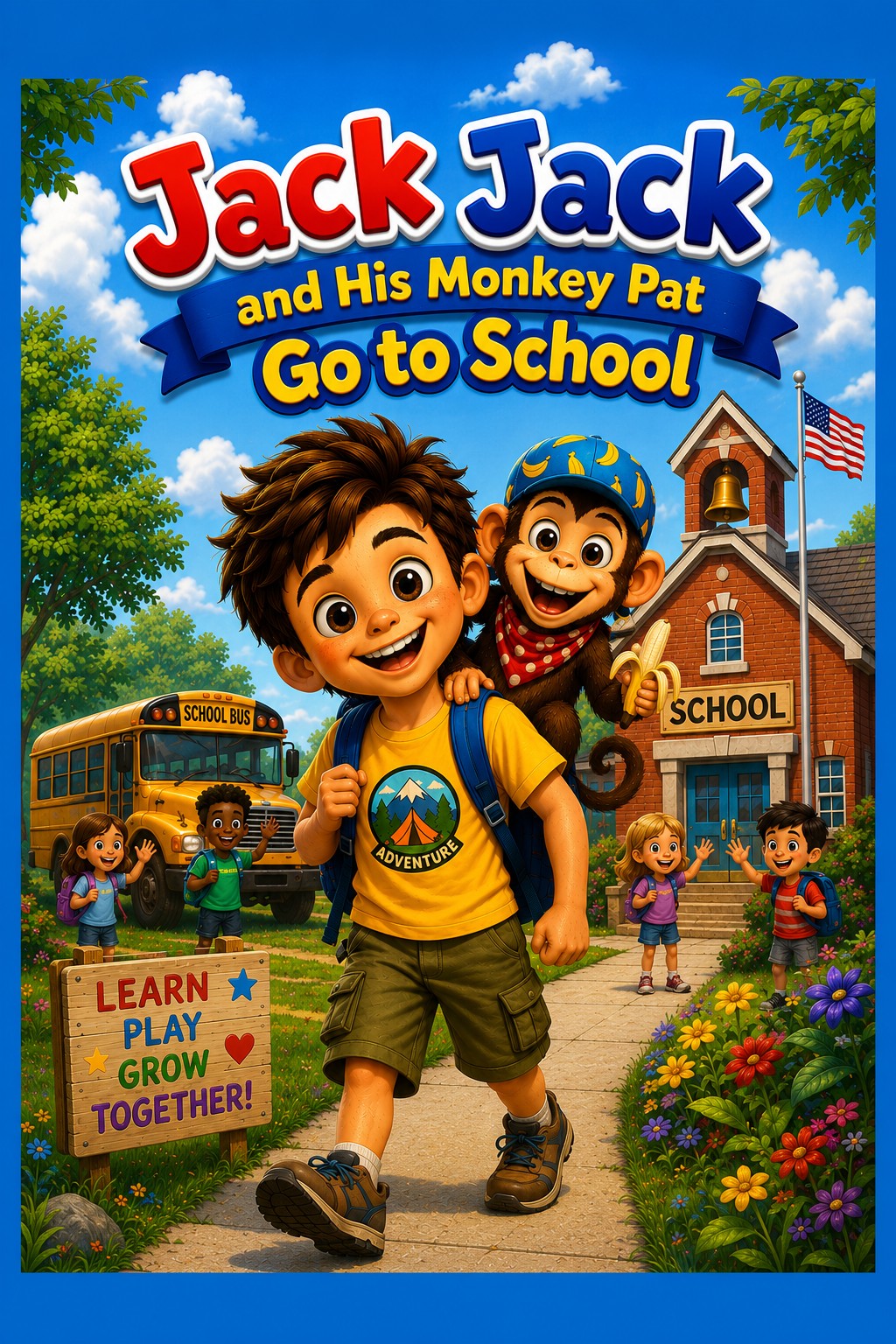 Jack Jack and His Monkey Pat Go to School cover