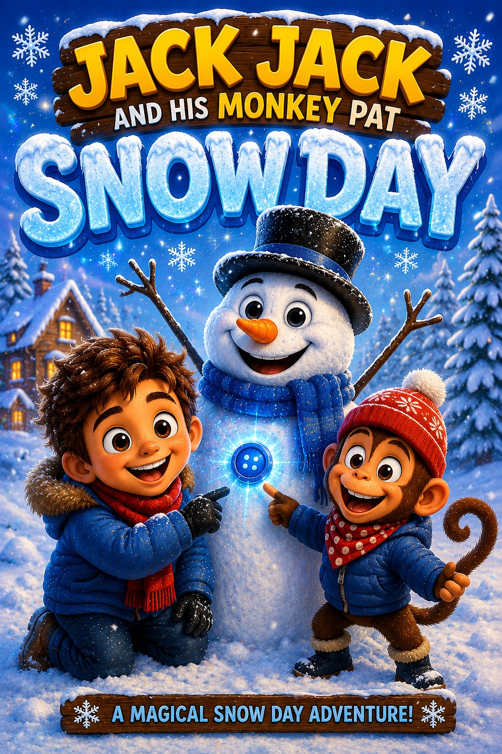Jack Jack and His Monkey Pat Have a Snow Day cover