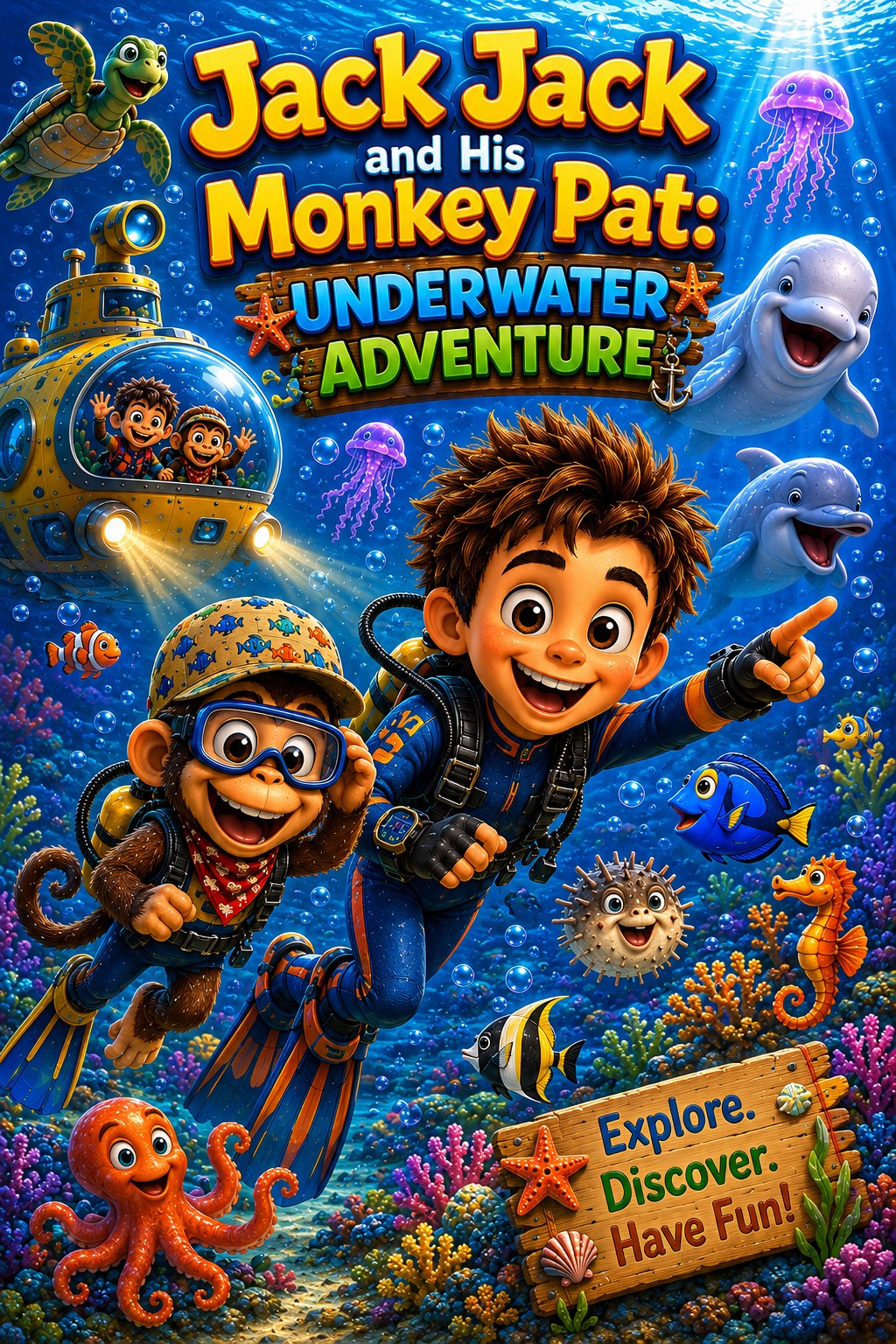 Jack Jack and His Monkey Pat: Underwater Adventure cover
