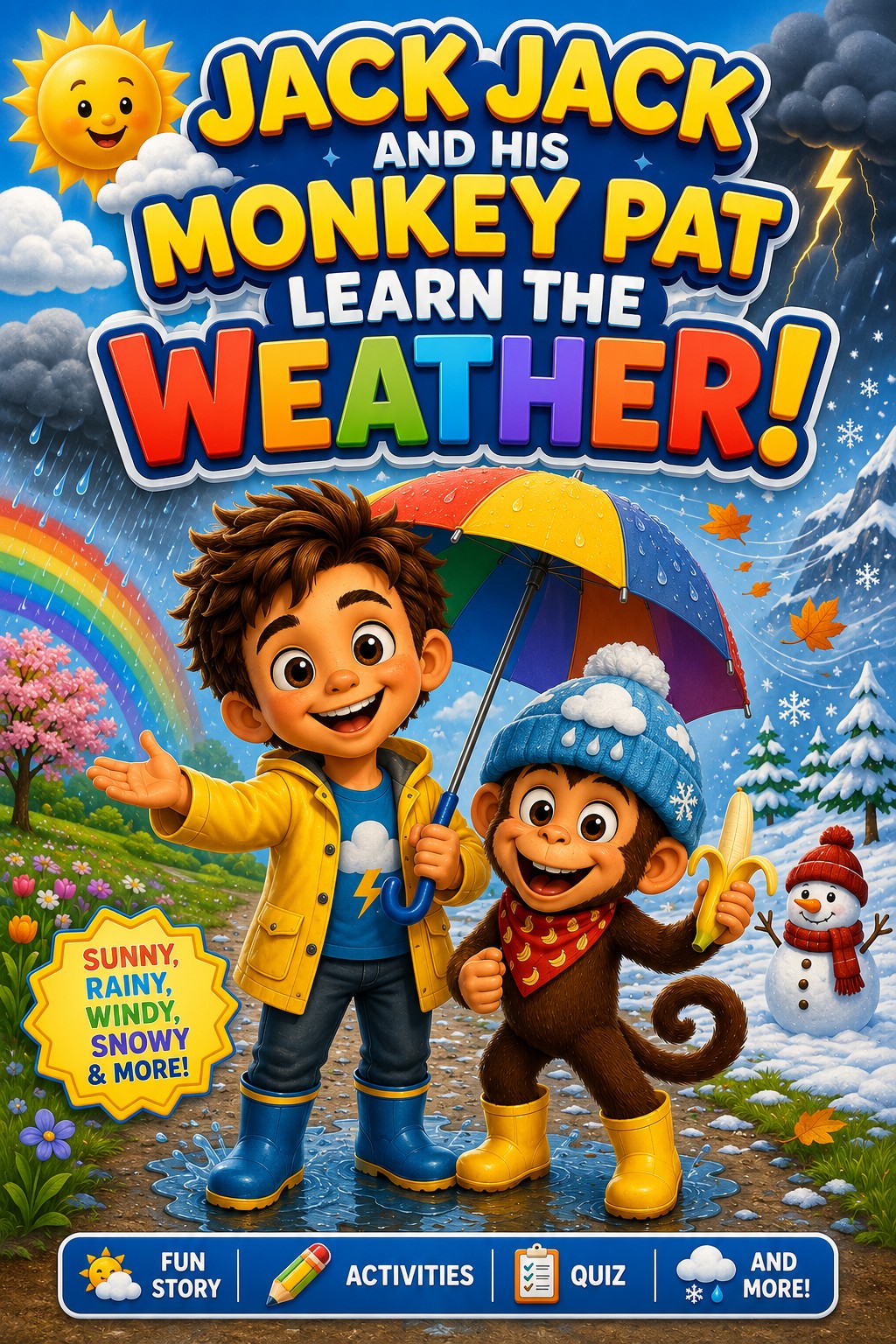 Jack Jack and His Monkey Pat Learn the Weather cover